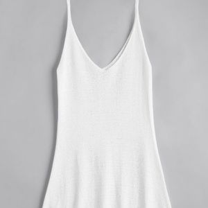 White knit sundress